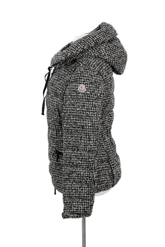 Moncler Black & Houndstooth Puffer Jacket