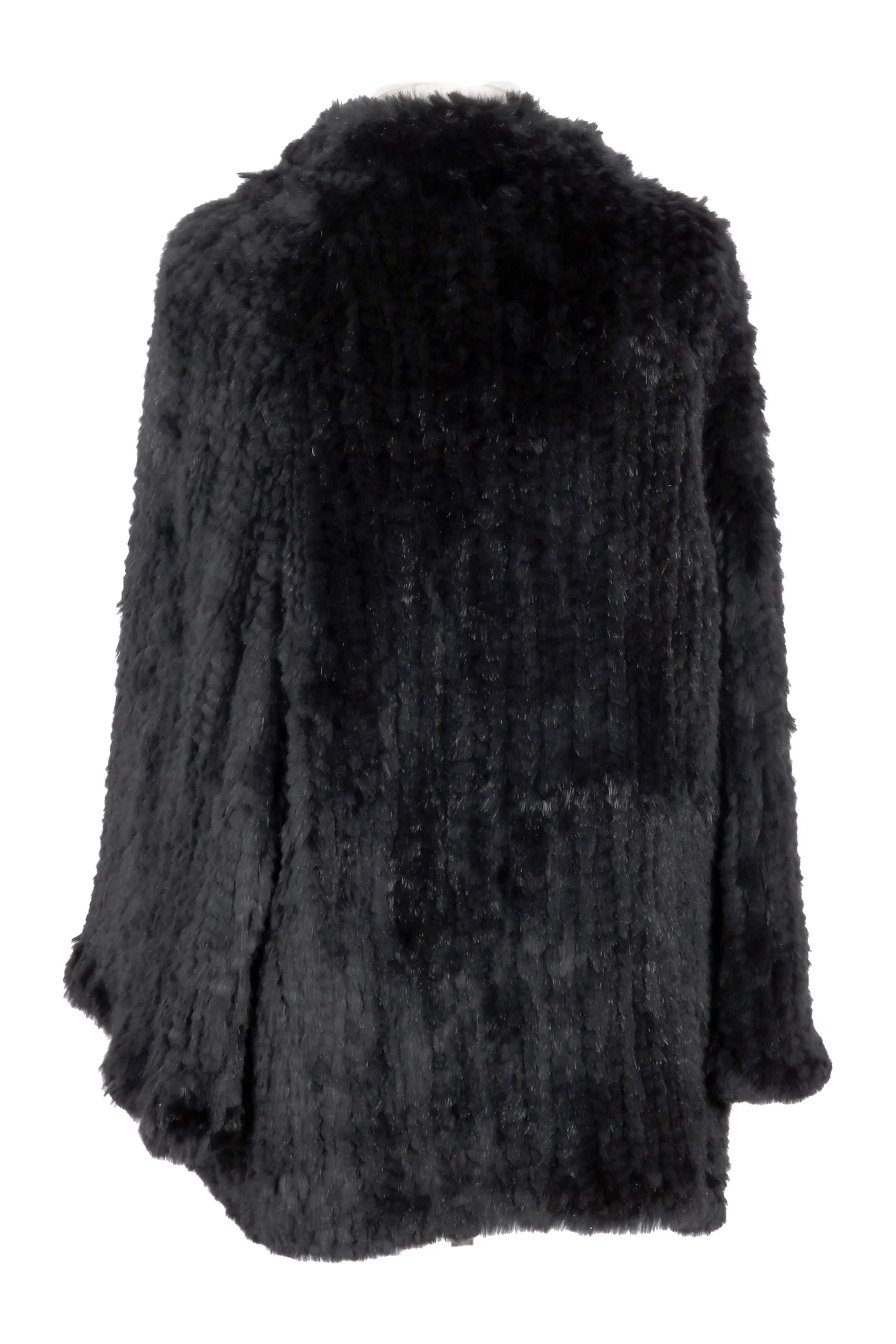 Armani Collezioni Black Fur Coat