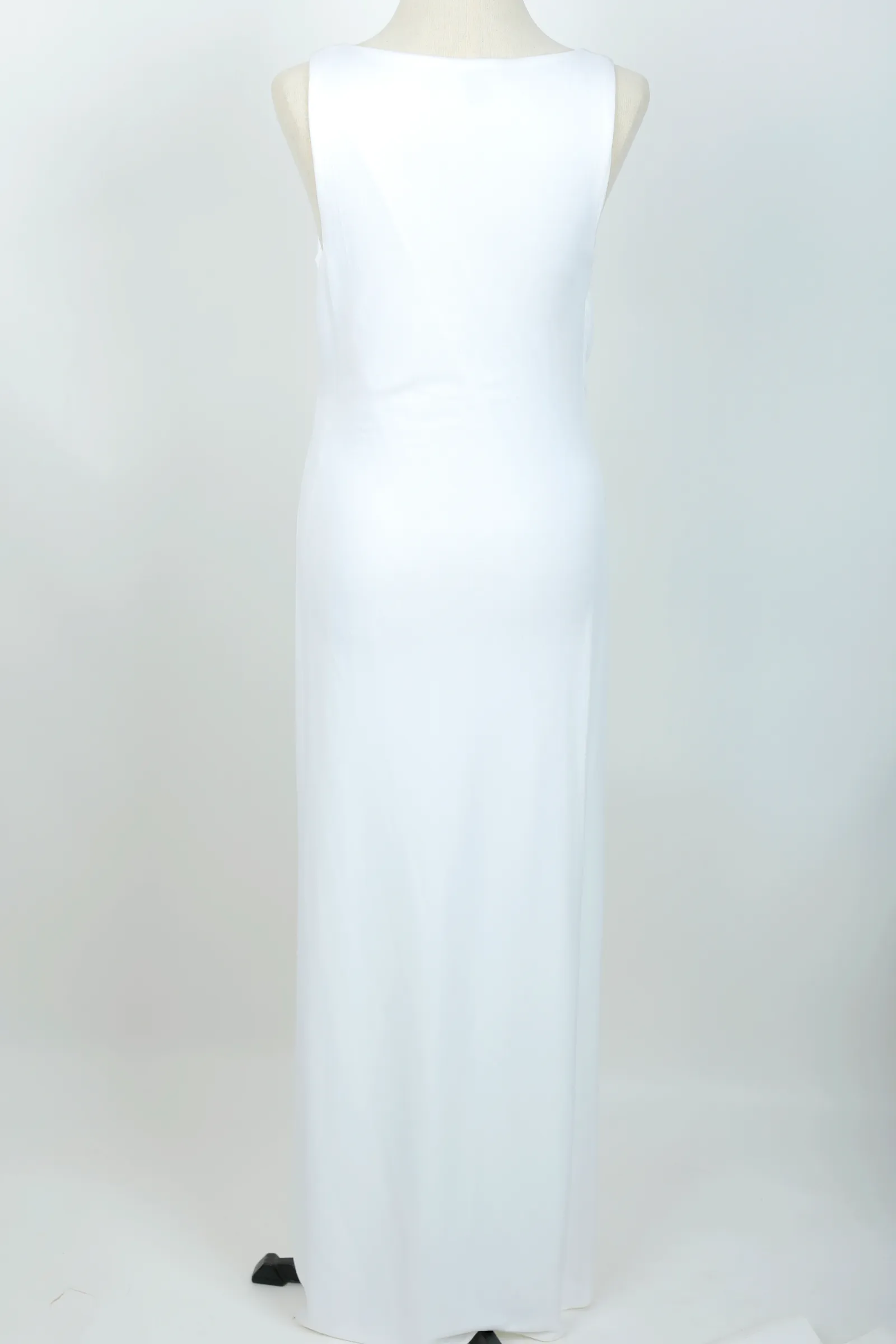 Ralph Lauren White Silk Maxi Dress