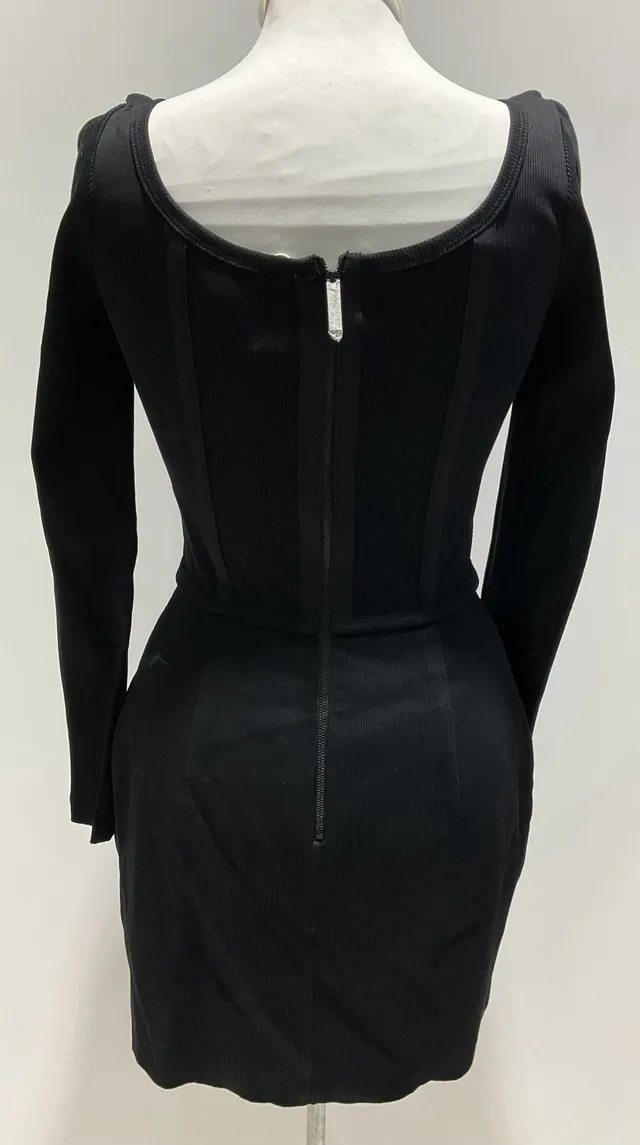 Dion Lee Black Knit Mini Dress