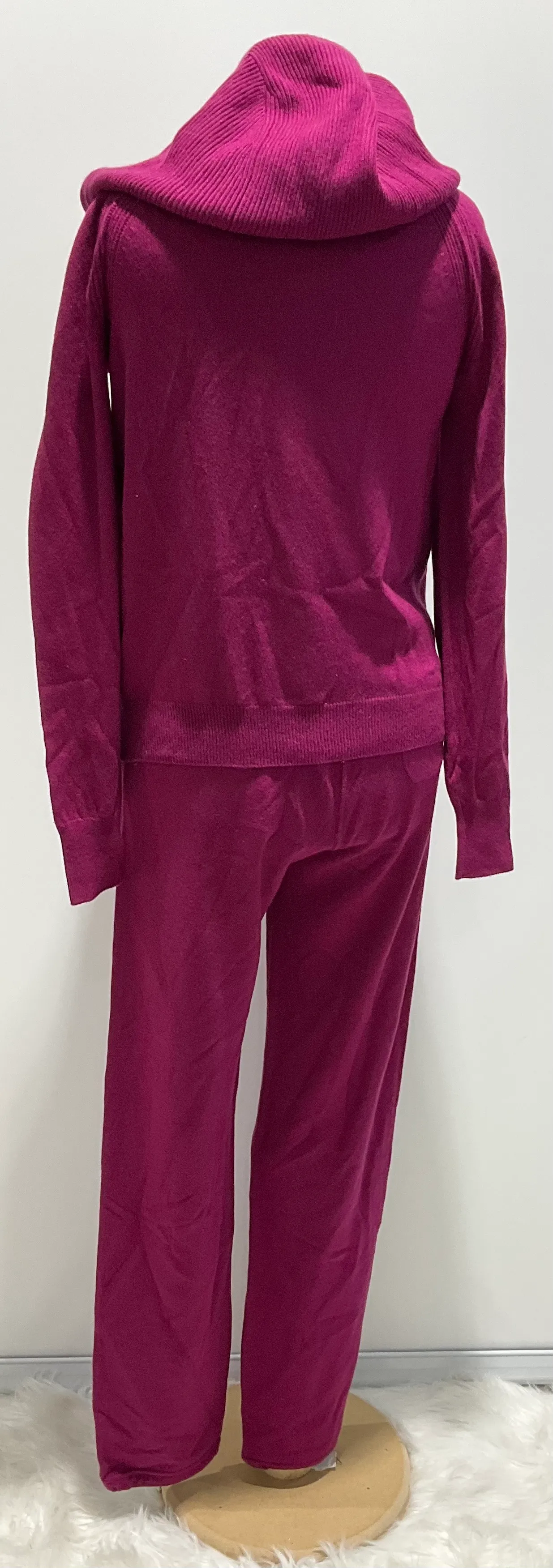 Loro Piana Fuchsia Ribbed Two-Piece Set