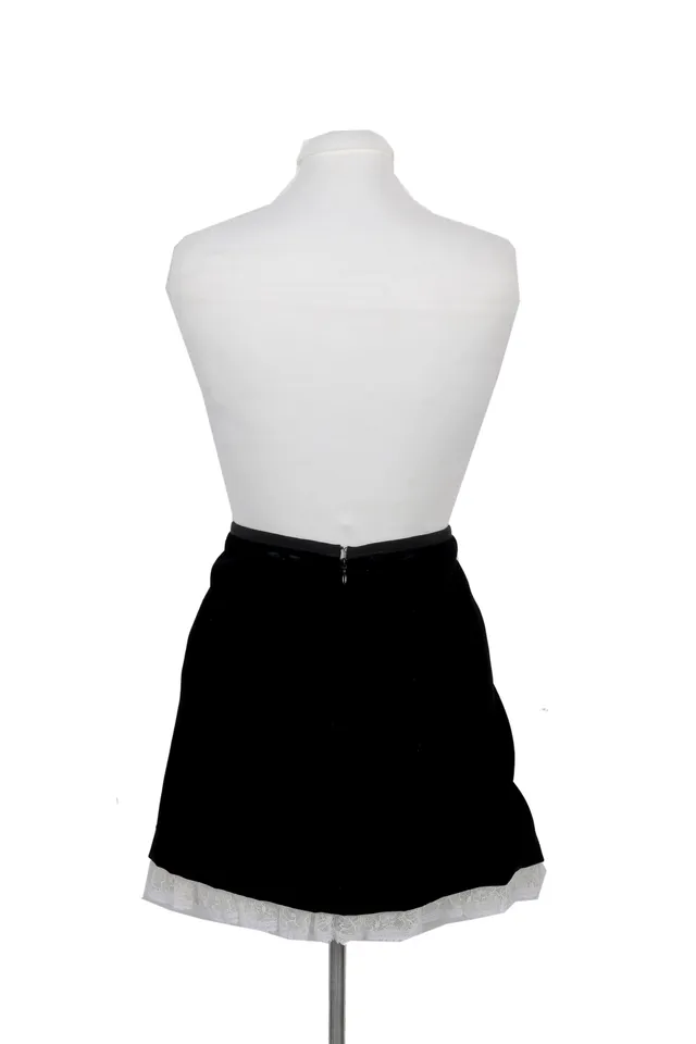 Miu Miu Black Lace Mini Skirt