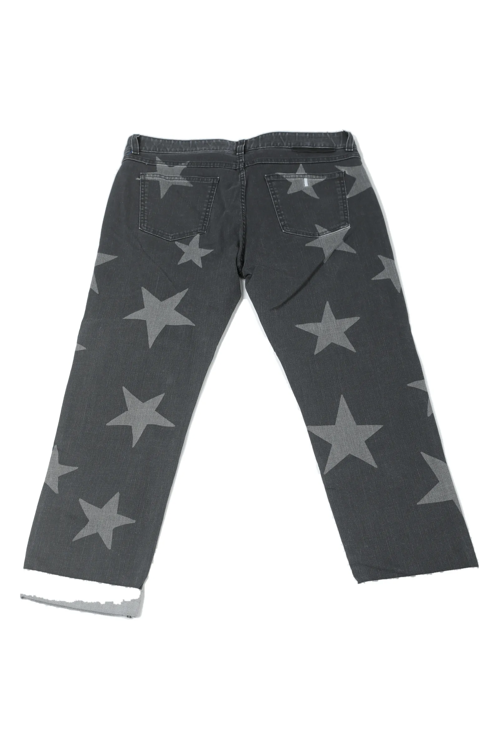 Stella McCartney Charcoal Grey Denim Printed Jeans