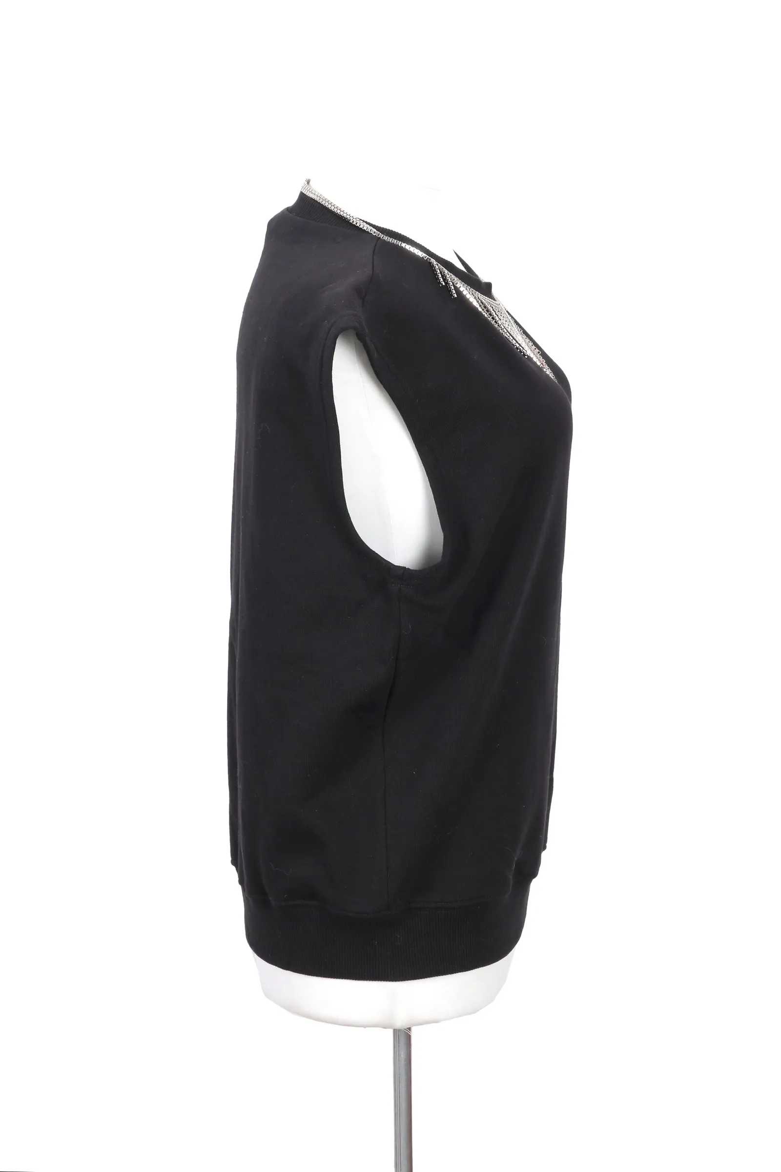 Yves Saint Laurent Black Embellished Top