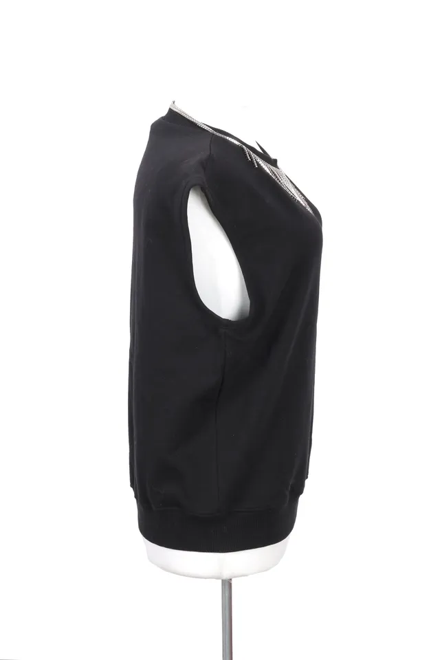 Yves Saint Laurent Black Embellished Top
