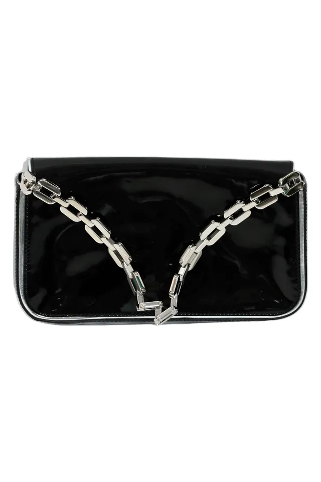 Fendi Black Logo Print Handbag