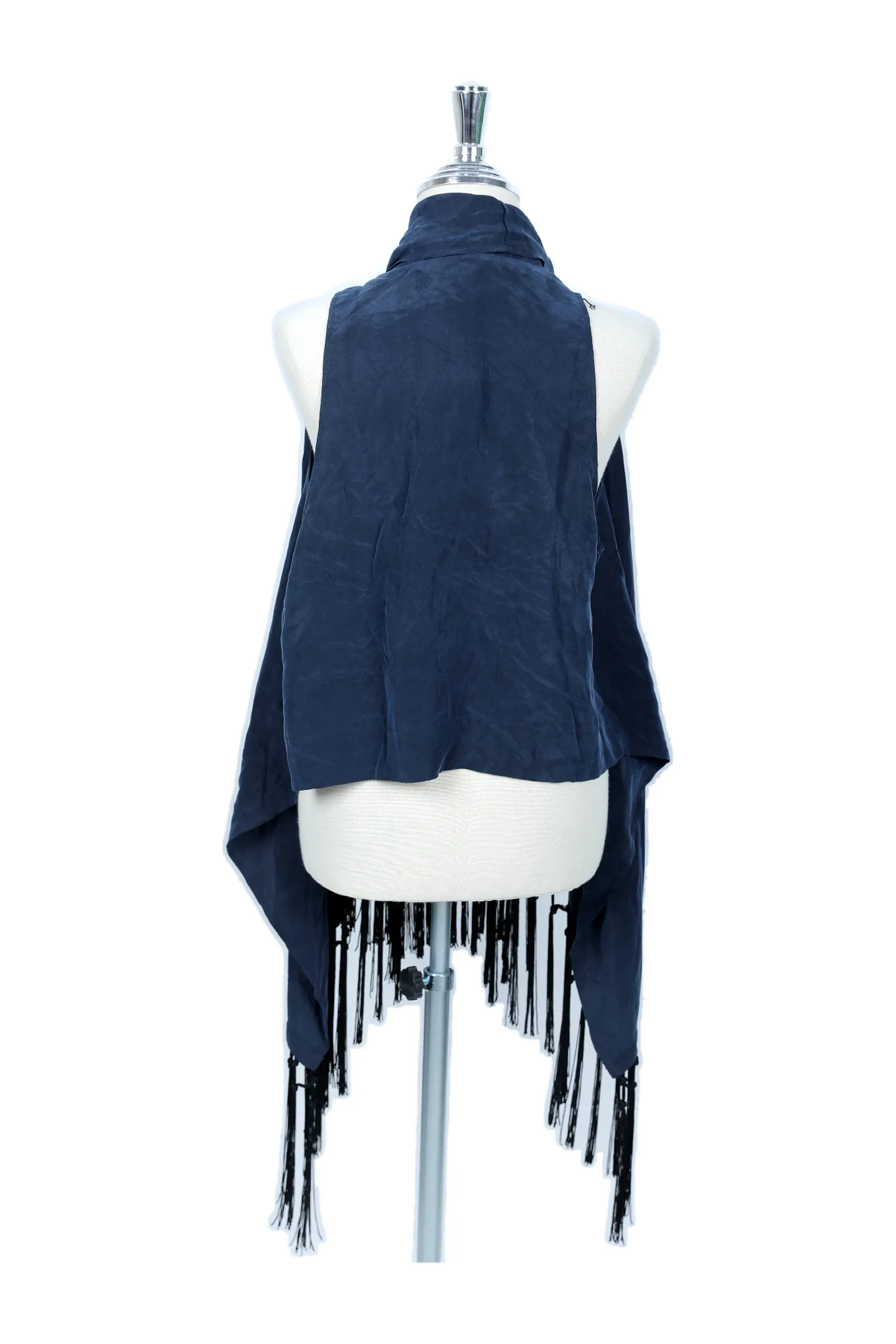 Theory Navy Silk Vest