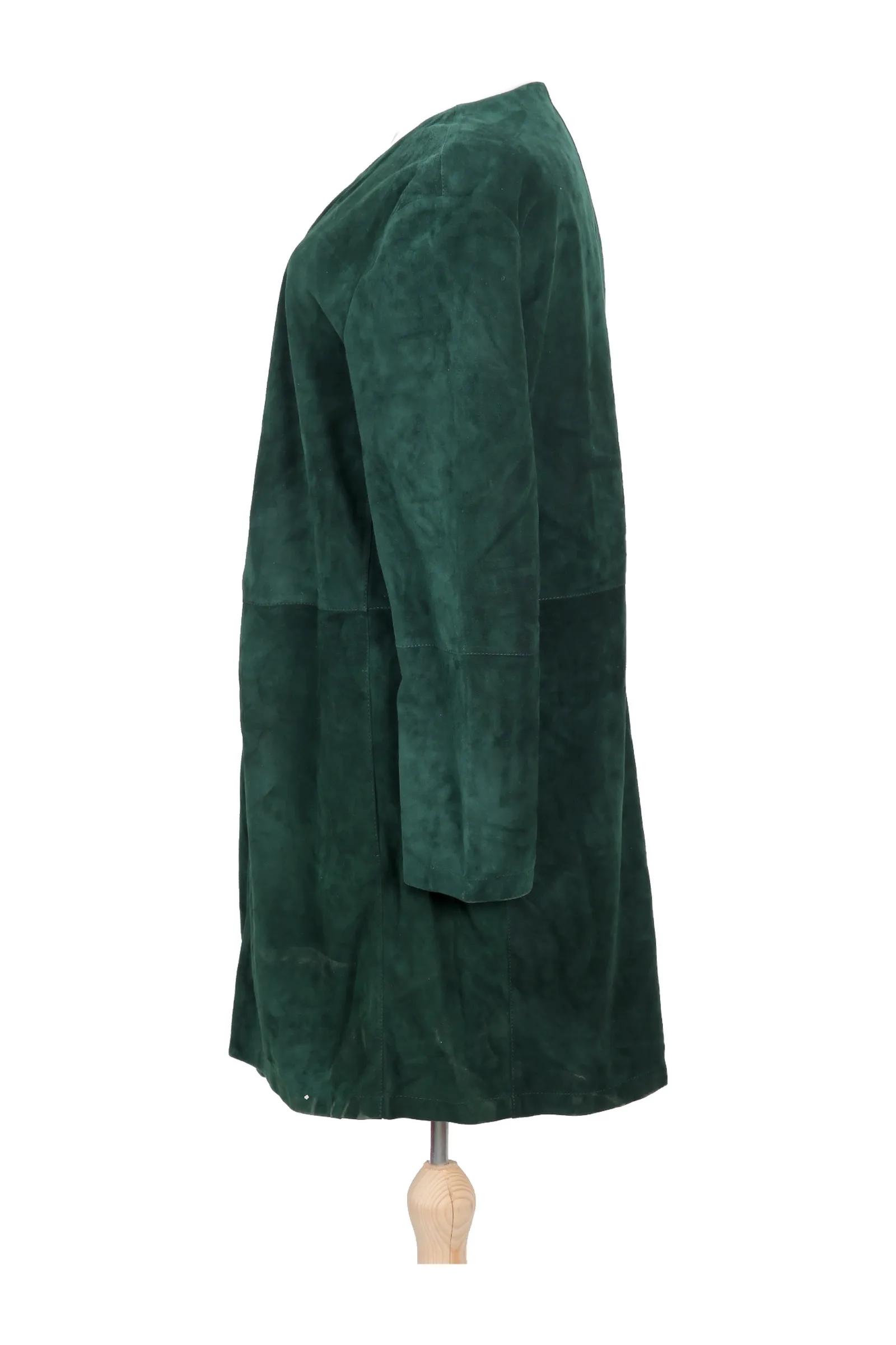 Etro Forest Green Suede Coat