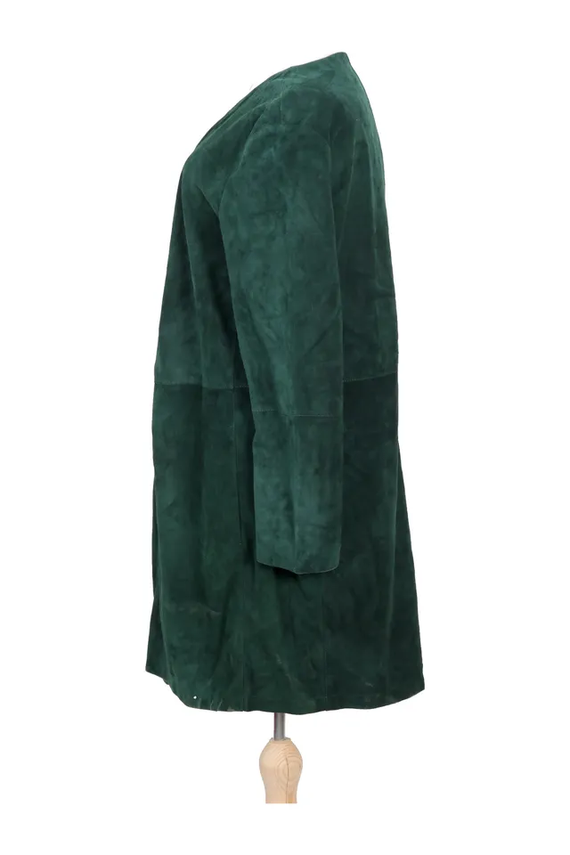 Etro Forest Green Suede Coat