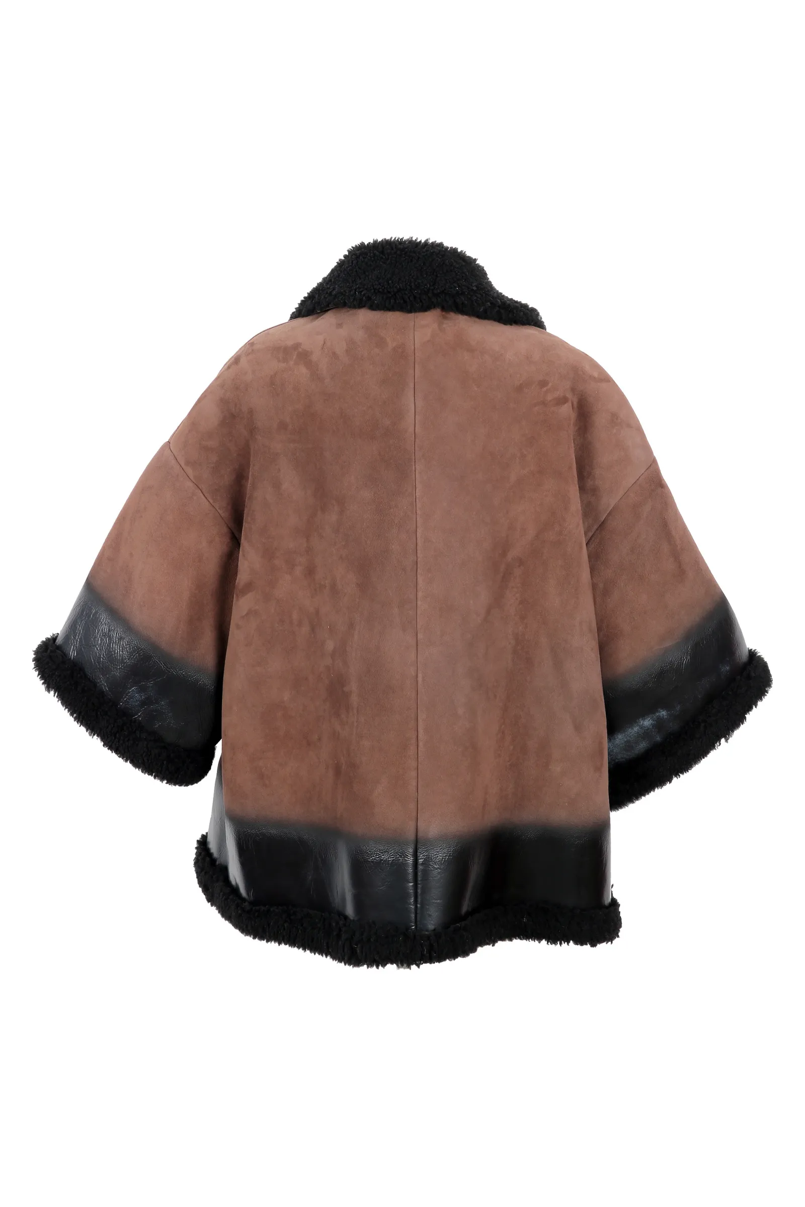 Prada Brown Shearling Fur Coat