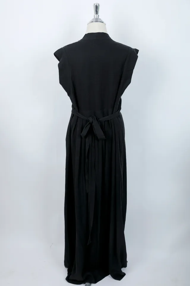 Isabel Marant Black Silk Maxi Dress