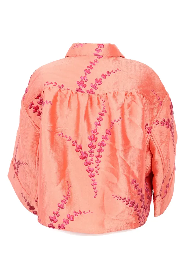 Dries Van Noten Coral Floral Jacket