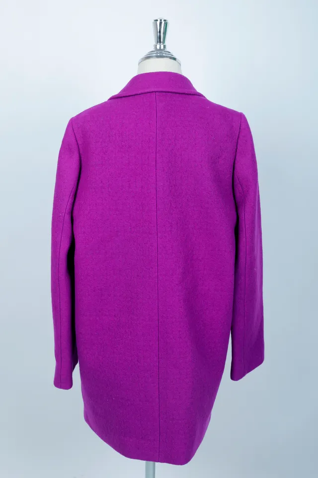 Stella McCartney Magenta Wool Coat