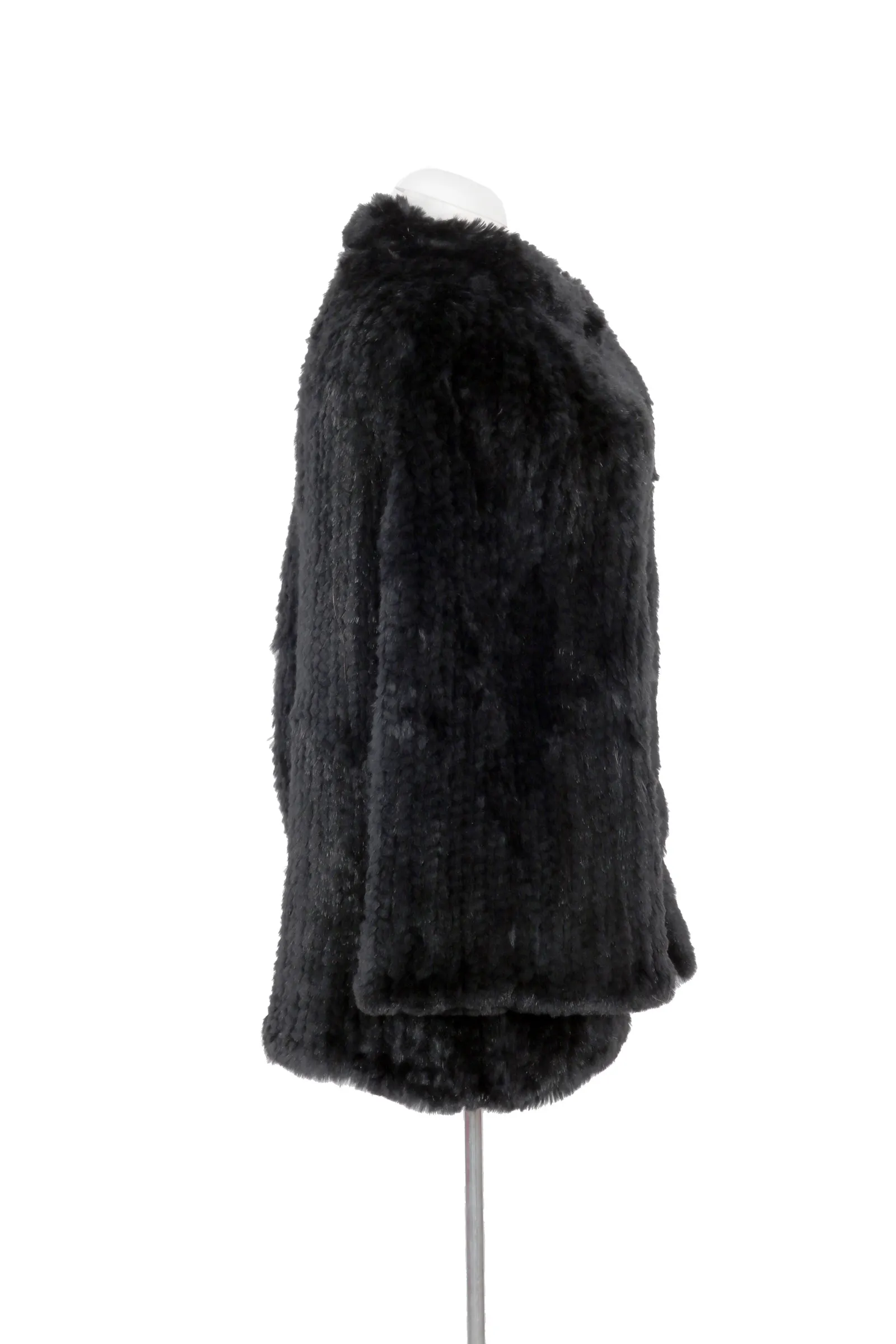 Armani Collezioni Black Fur Coat
