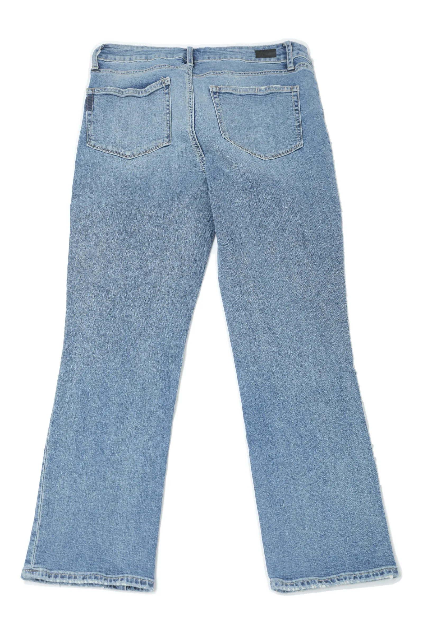 Paige Blue Denim Floral Jeans