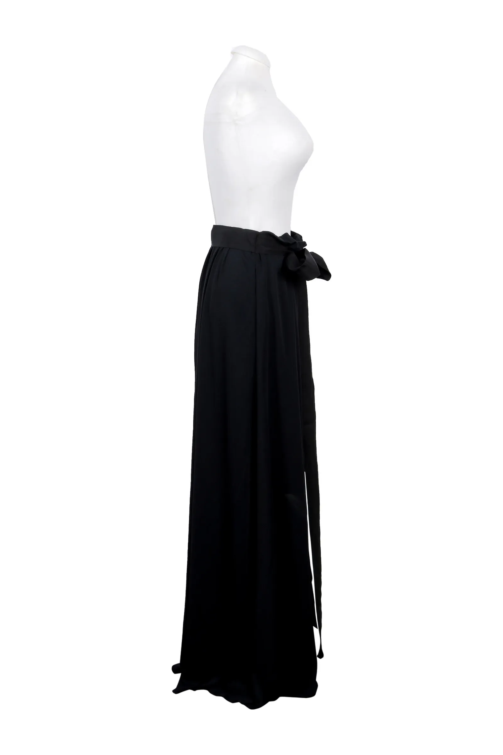 Lanvin Black Satin Trousers