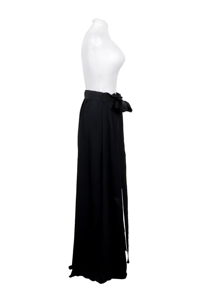 Lanvin Black Satin Trousers