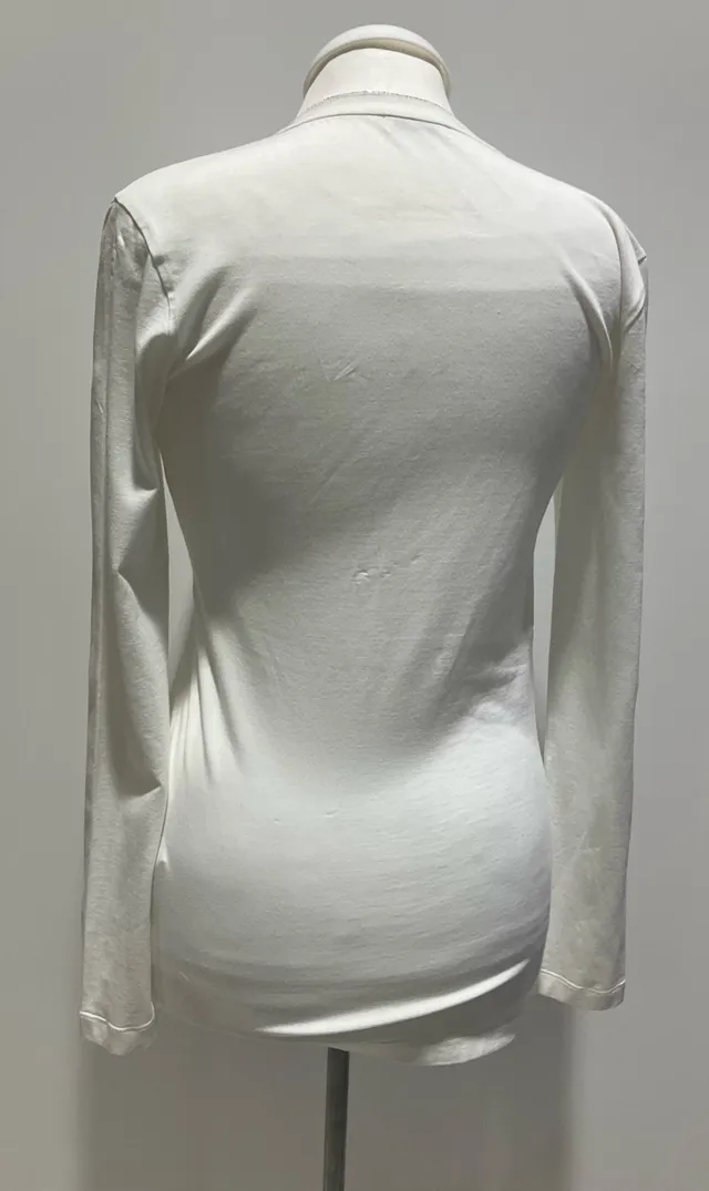 Brunello Cucinelli Ivory Cashmere Top