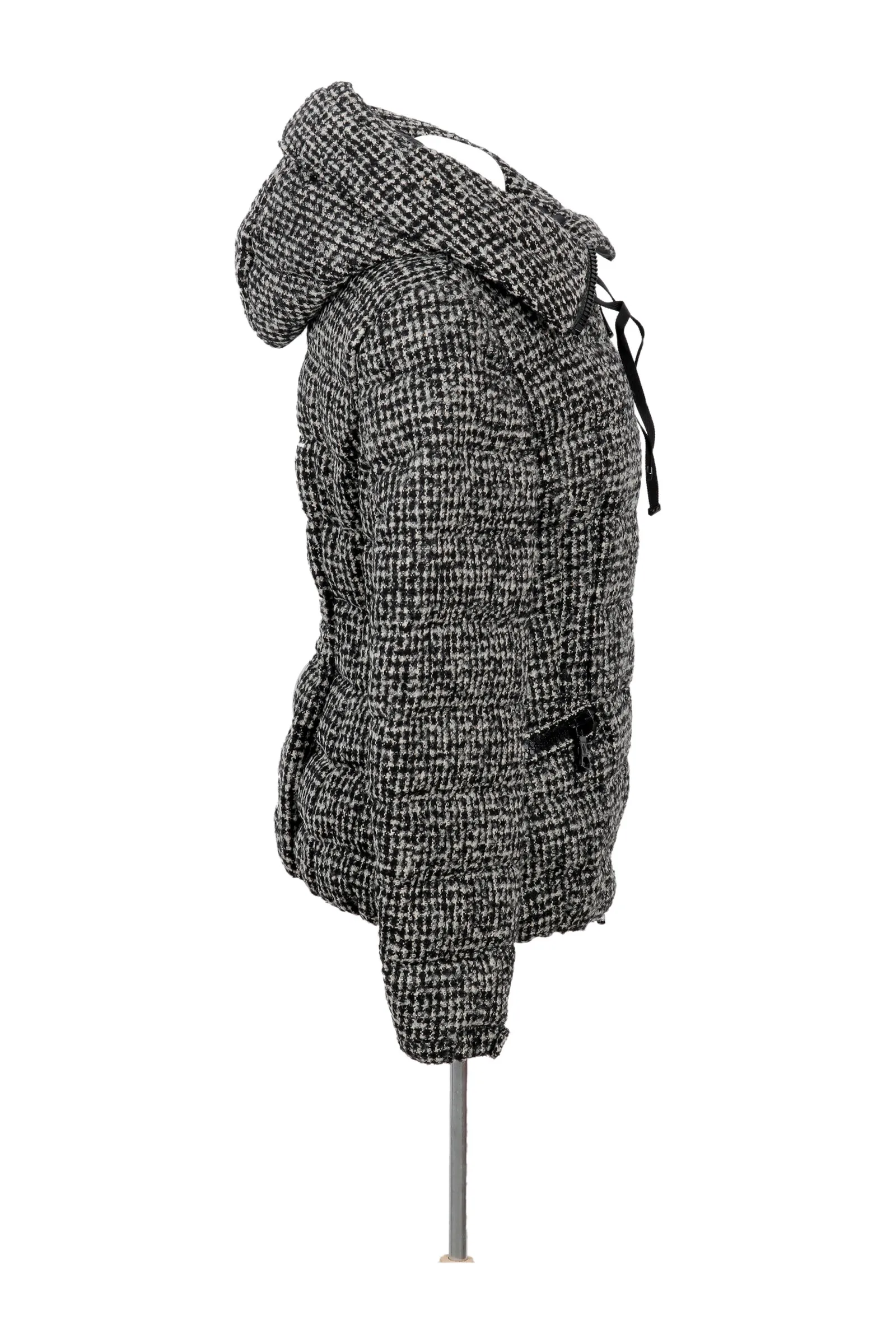Moncler Black & Houndstooth Puffer Jacket