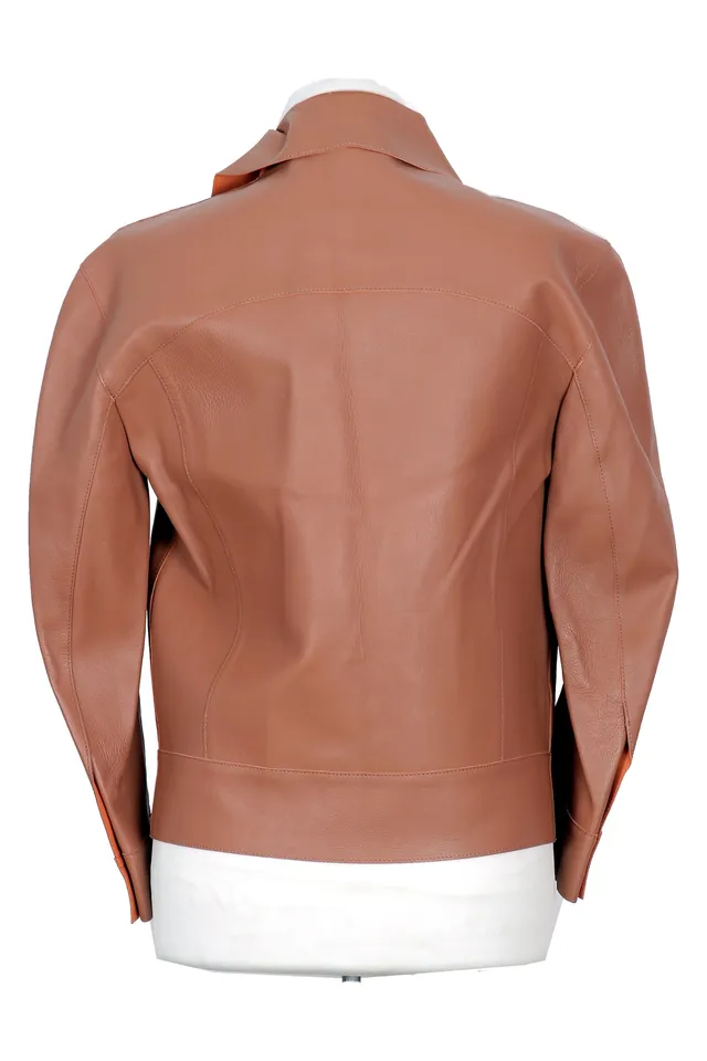 Marni Brown Leather Jacket