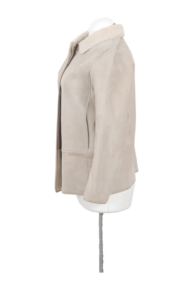 Loro Piana White Sheepskin Jacket