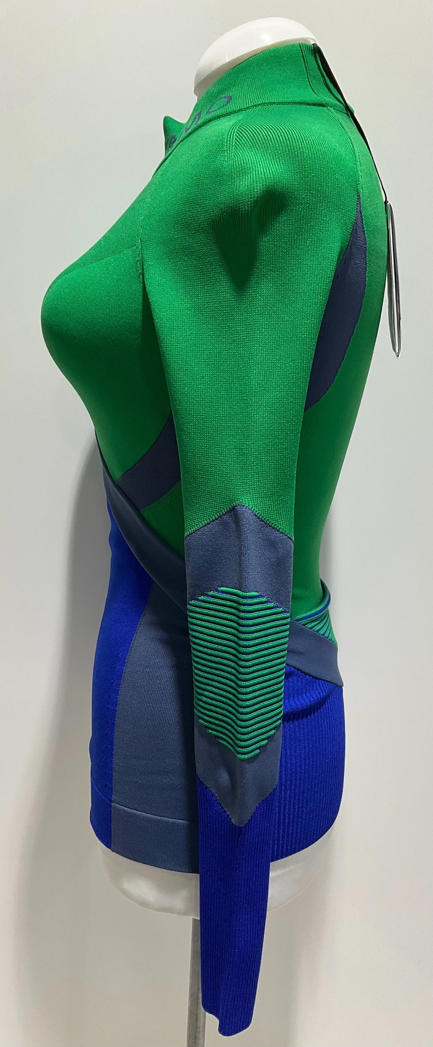 Salvatore Ferragamo Green Striped Knit Top