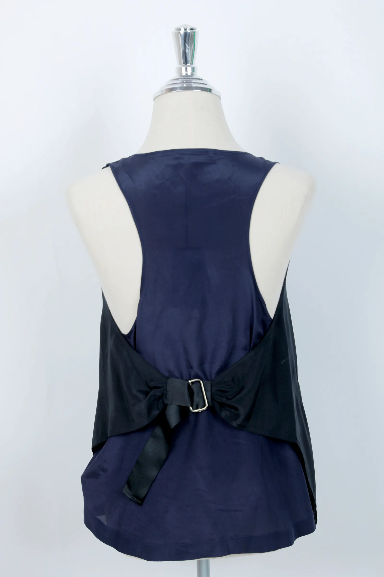 Pinko Navy Blue Embellished Top
