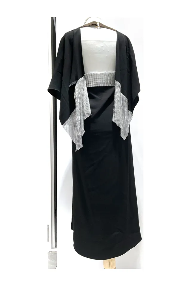 JW Anderson Black Embellished Kaftan