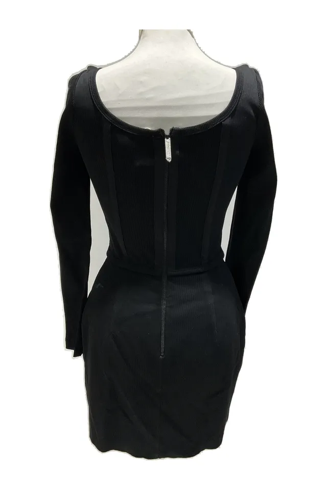 Dion Lee Black Knit Mini Dress