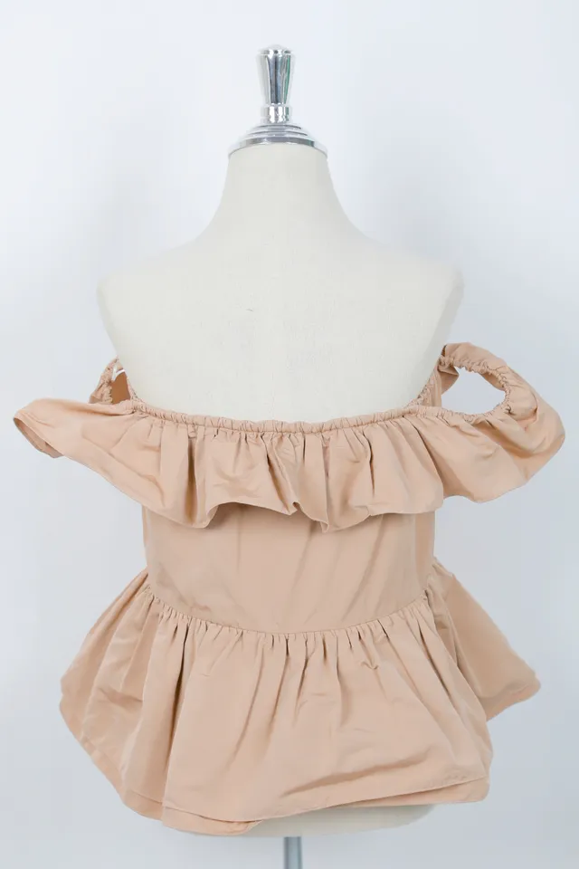 Rochas Blush Sand Crepe Top