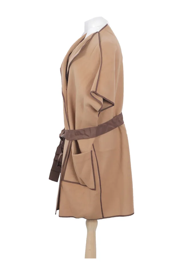 Carolina Herrera Camel Wool Coat