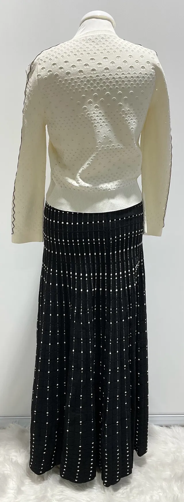 Alexander McQueen Ivory Sequined Two-Piece Set