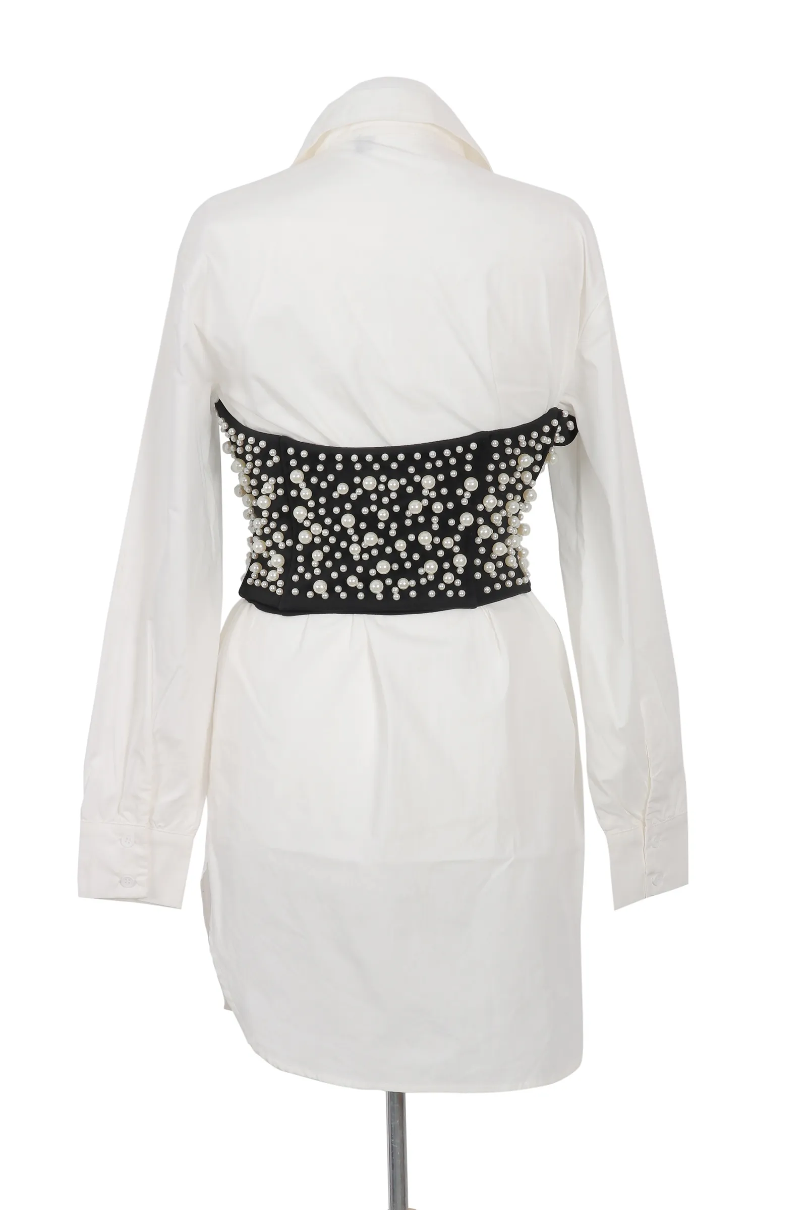 Topshop White Embellished Dress