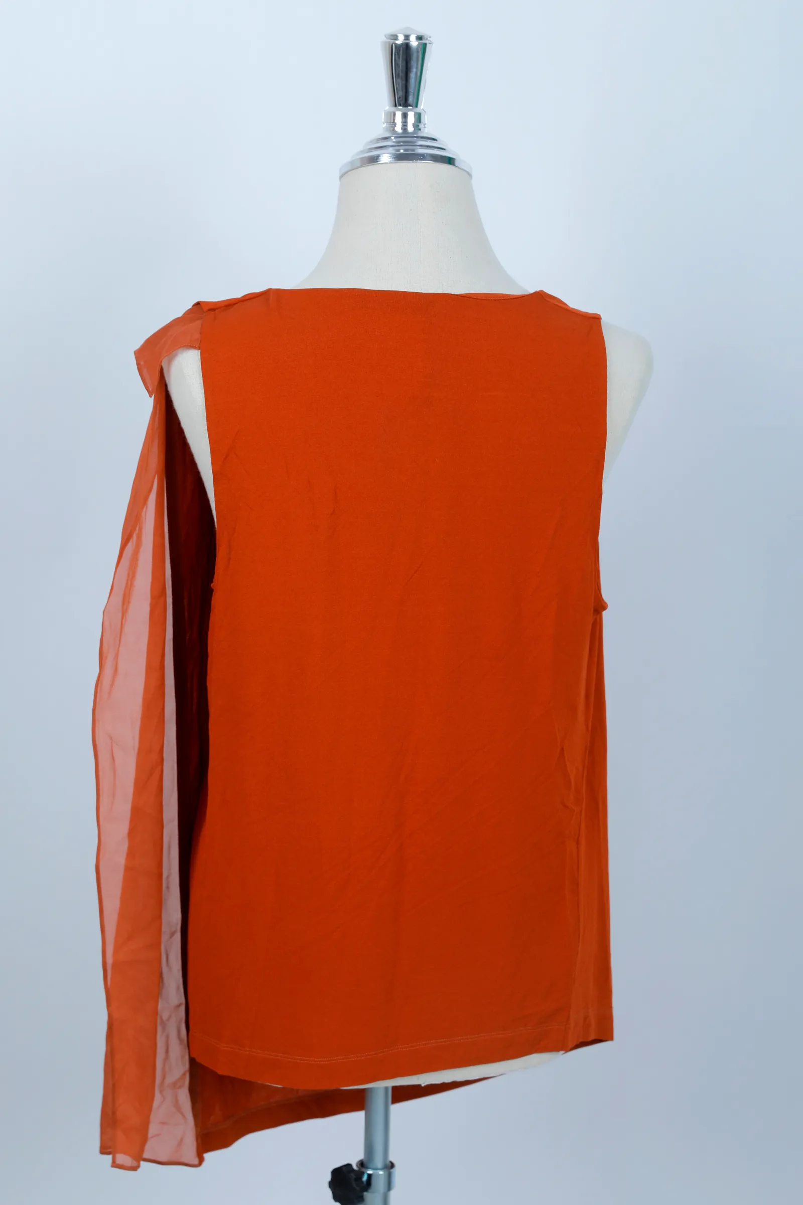 Donna Karan New York Rust Silk Top