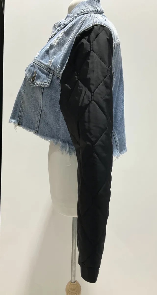 Givenchy Blue Denim Quilted Jacket