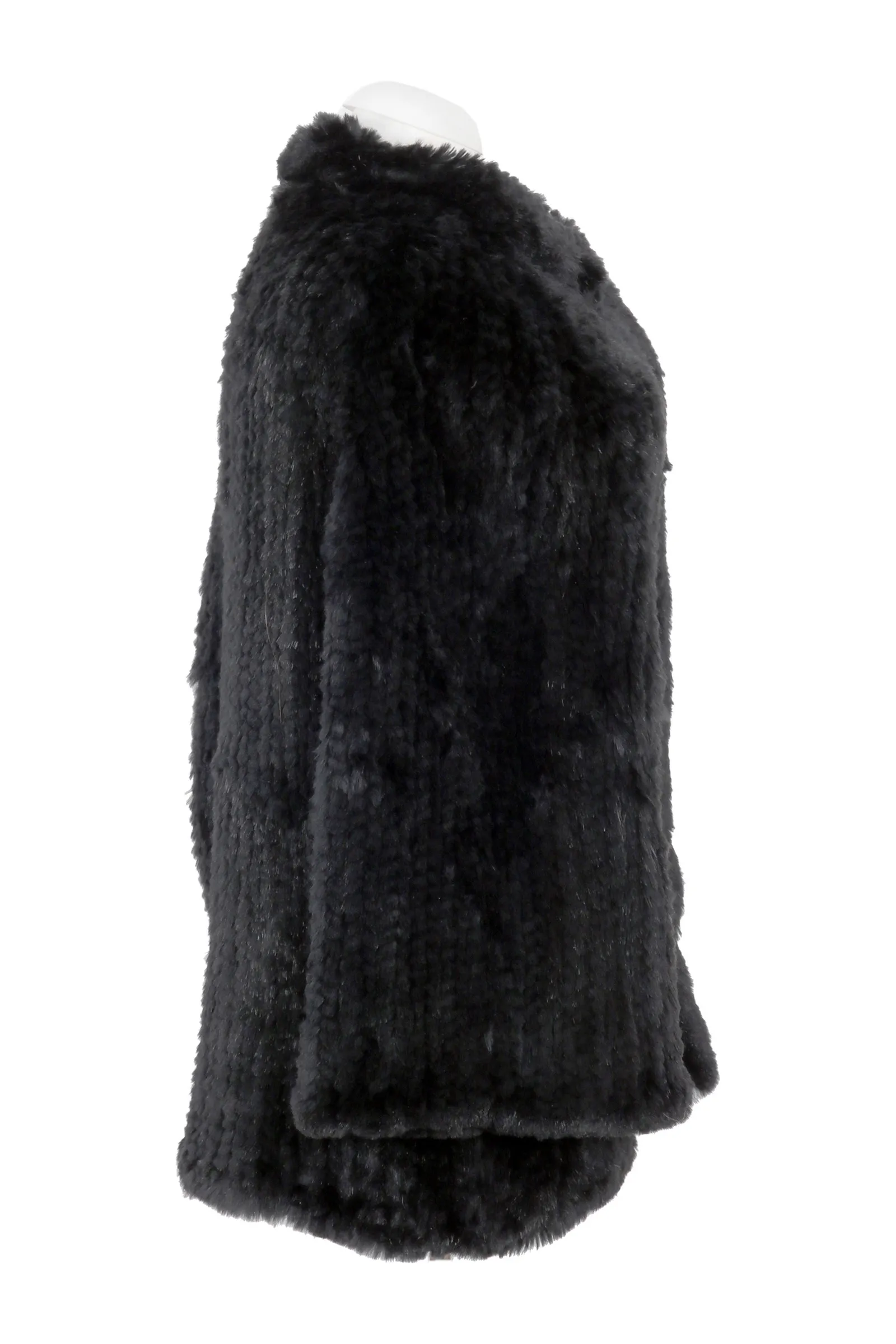 Armani Collezioni Black Fur Coat