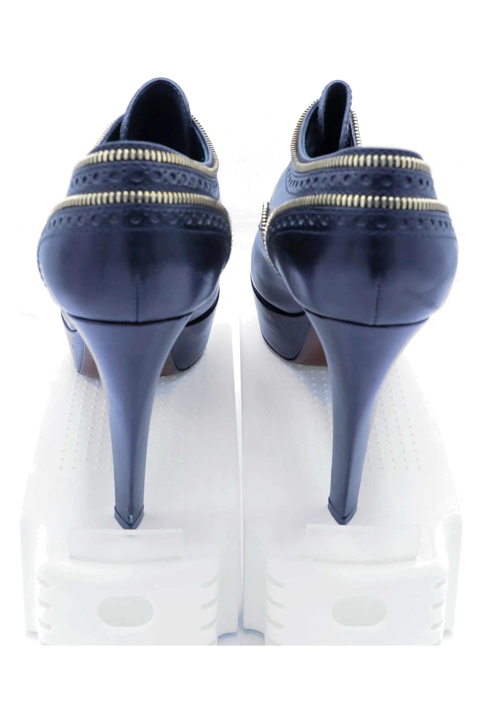 Christian Louboutin Navy Leather Heels