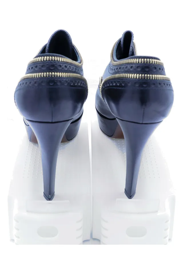 Christian Louboutin Navy Leather Heels