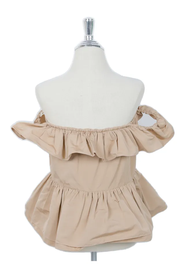 Rochas Blush Sand Crepe Top