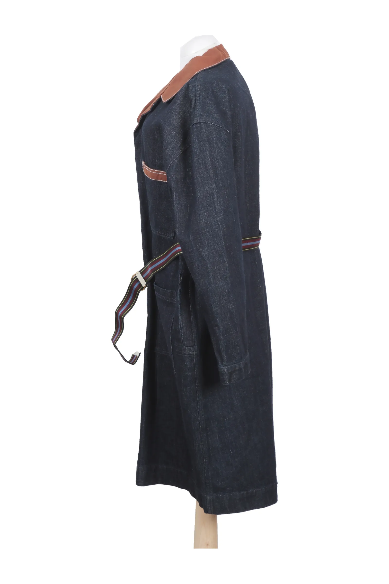 Marni Blue Striped Coat