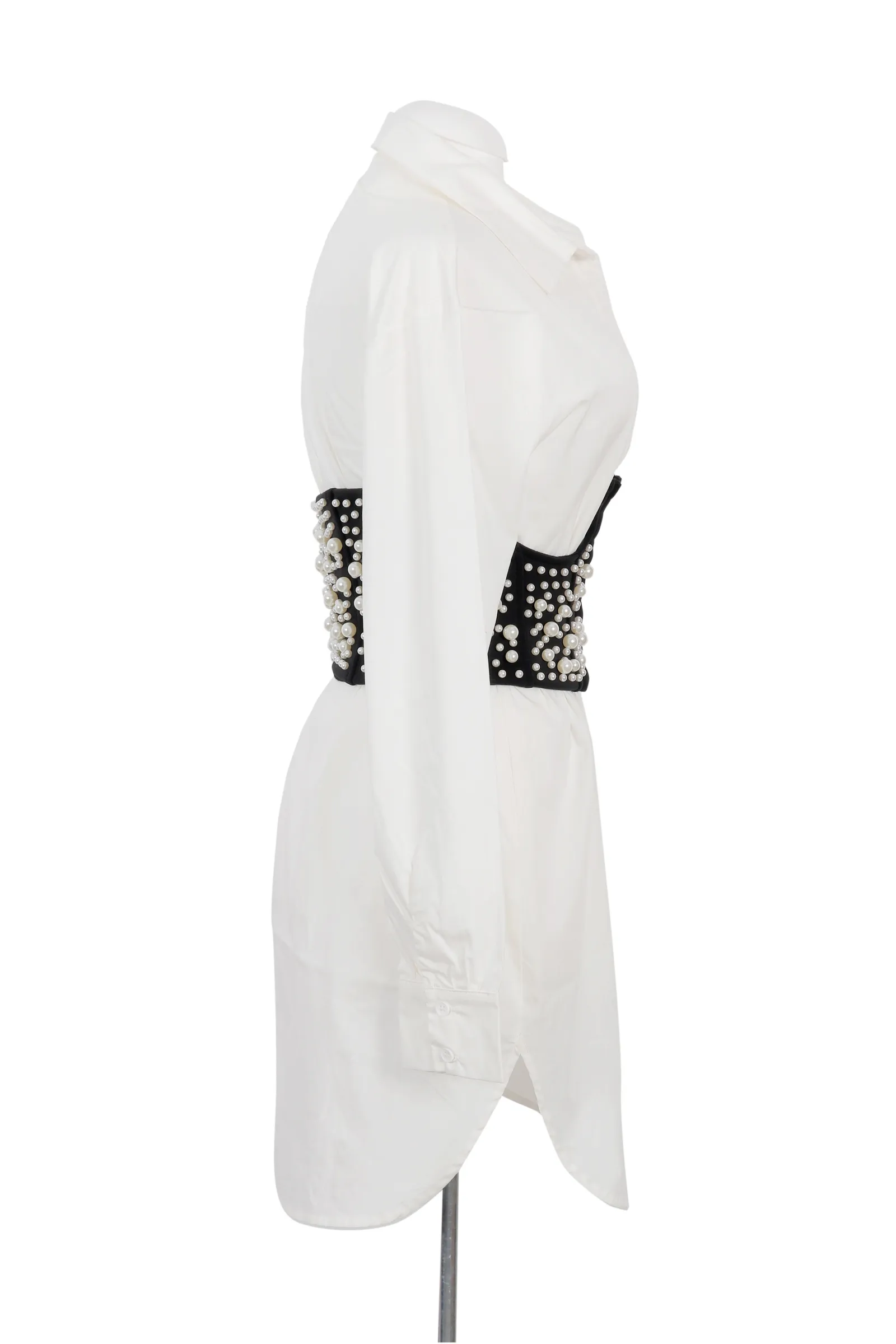 Topshop White Embellished Dress