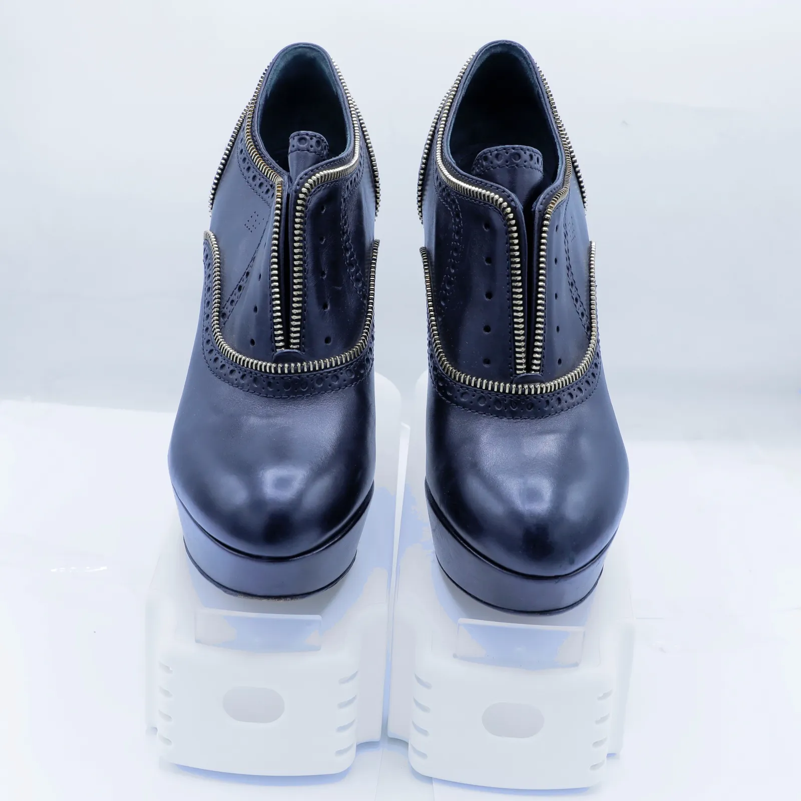 Christian Louboutin Navy Leather Heels