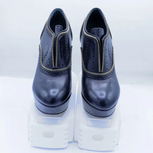 Christian Louboutin Navy Leather Heels