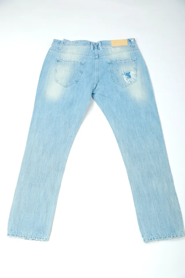 MET Blue Denim Sequined Jeans