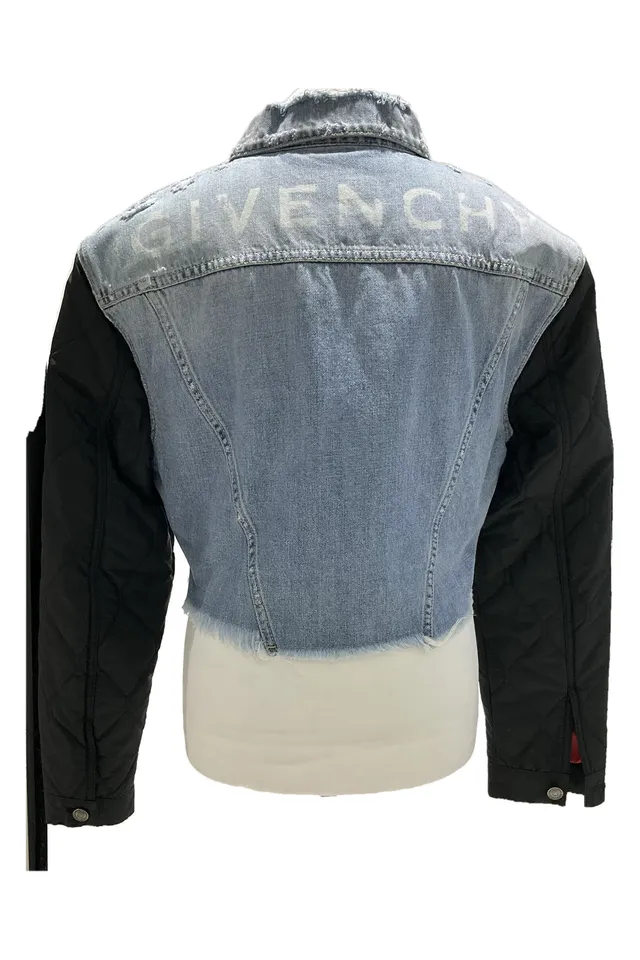 Givenchy Blue Denim Quilted Jacket