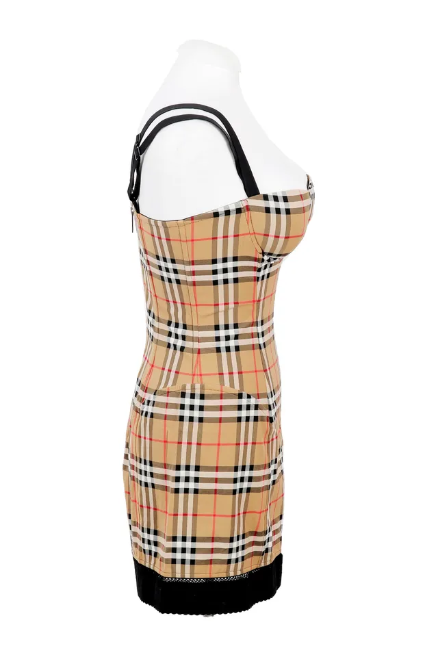 Burberry Beige Check Dress