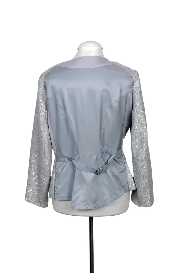 Nina Ricci Silver Sequined Jacket
