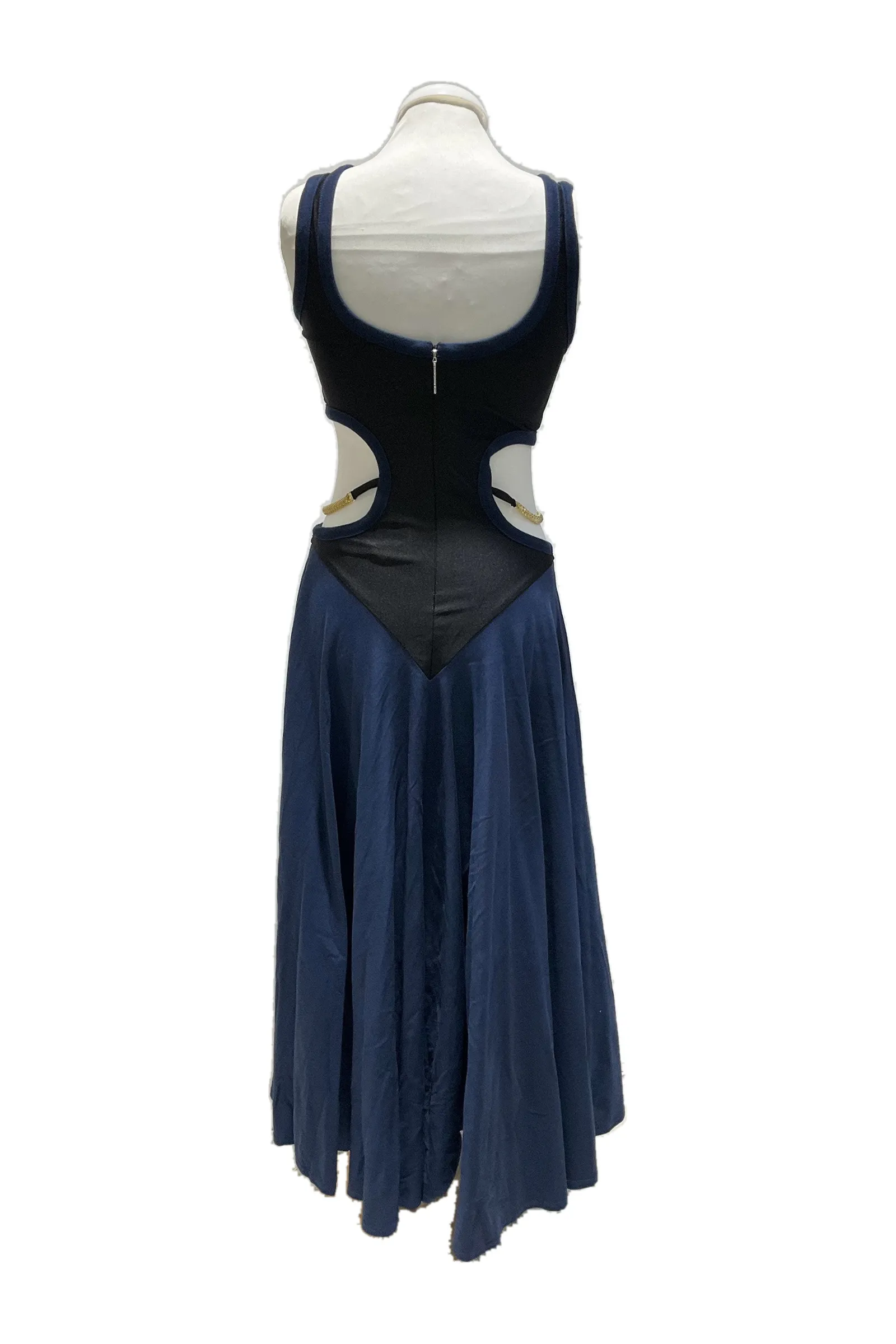 Christopher Kane Navy Blue Jersey Maxi Dress