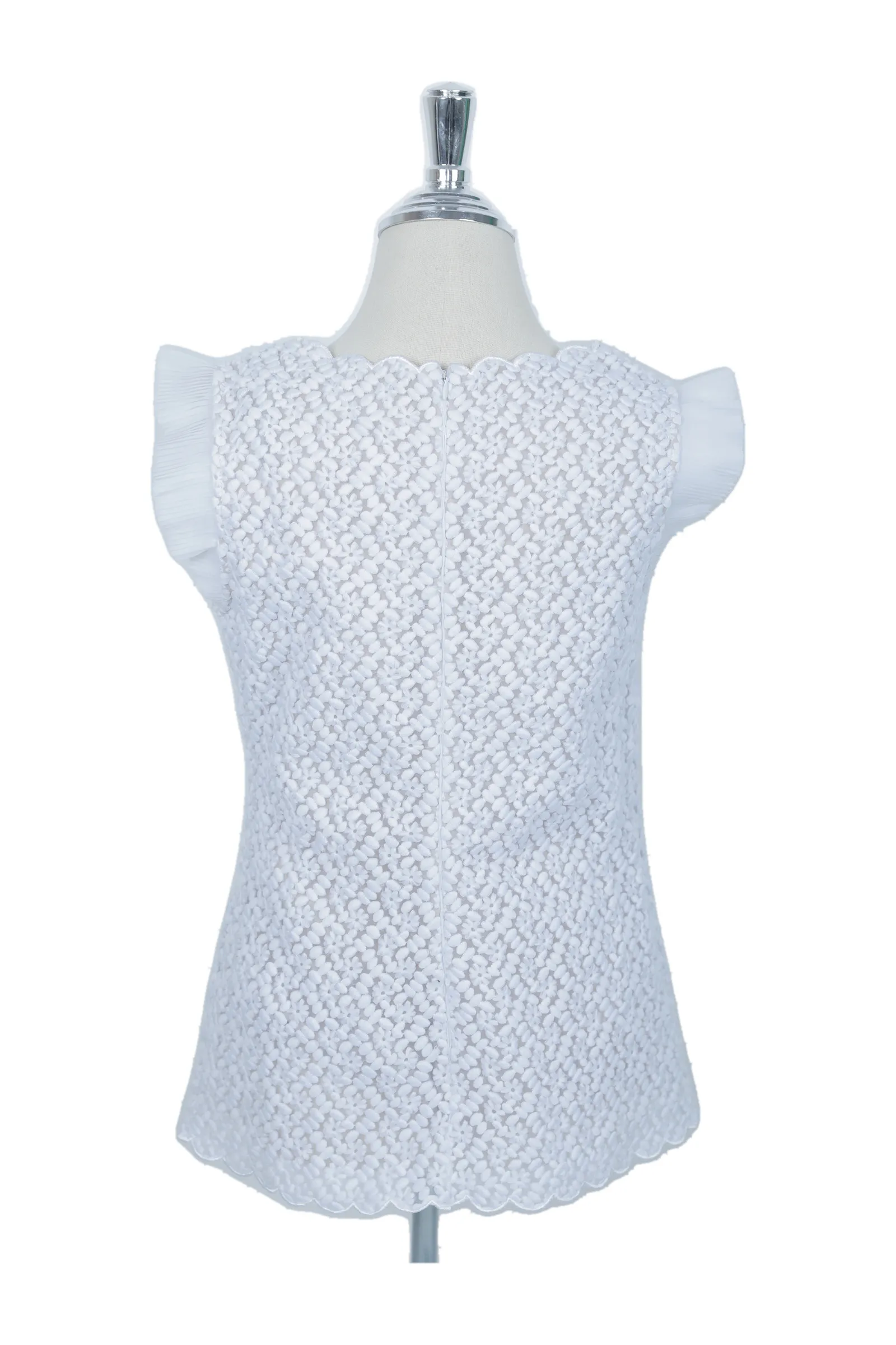 Red Valentino White Tulle Top