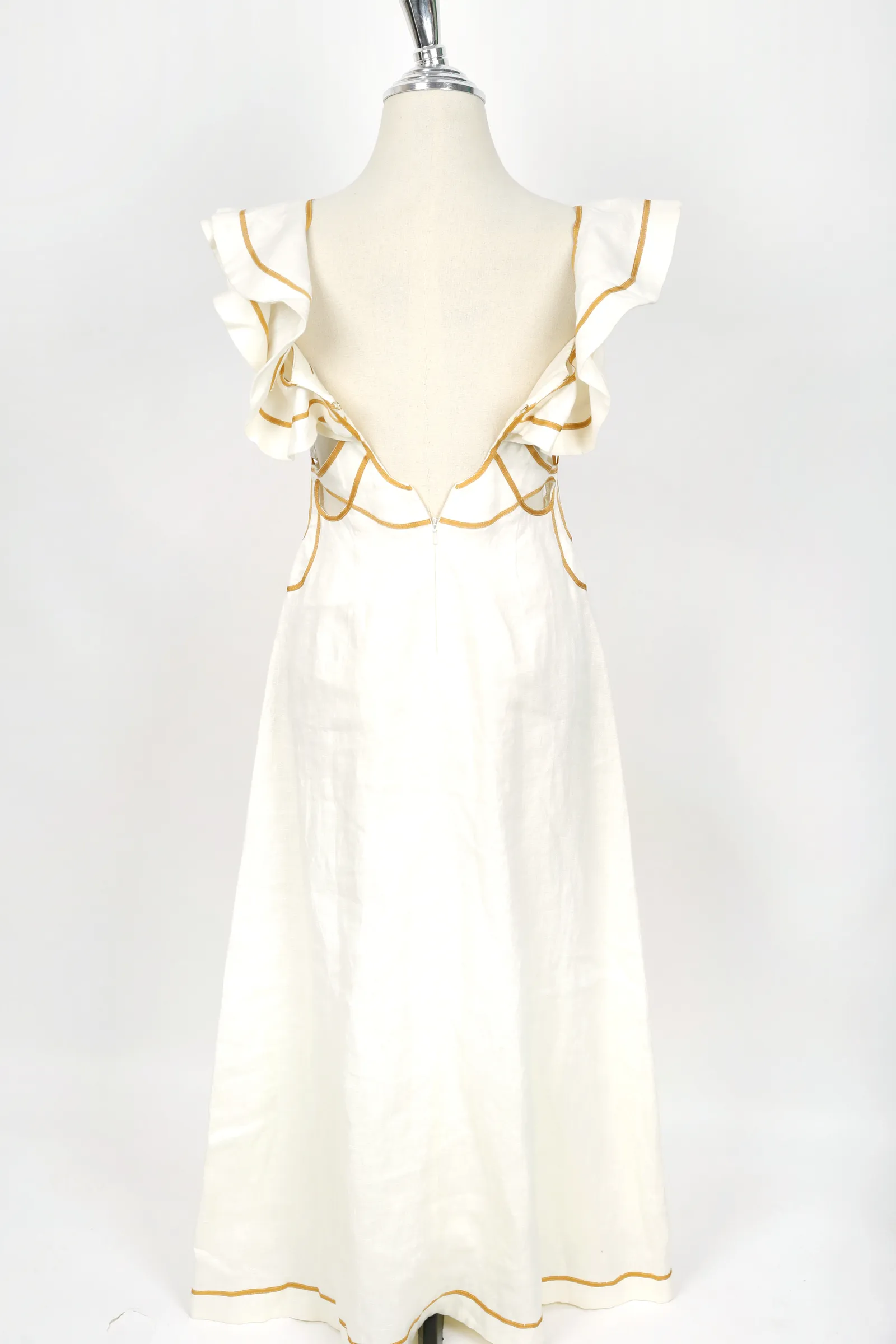 Zimmermann Ivory Linen Maxi Dress